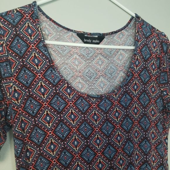 𝅺brody Myles gypsy rayon top blouse small - Picture 2 of 5